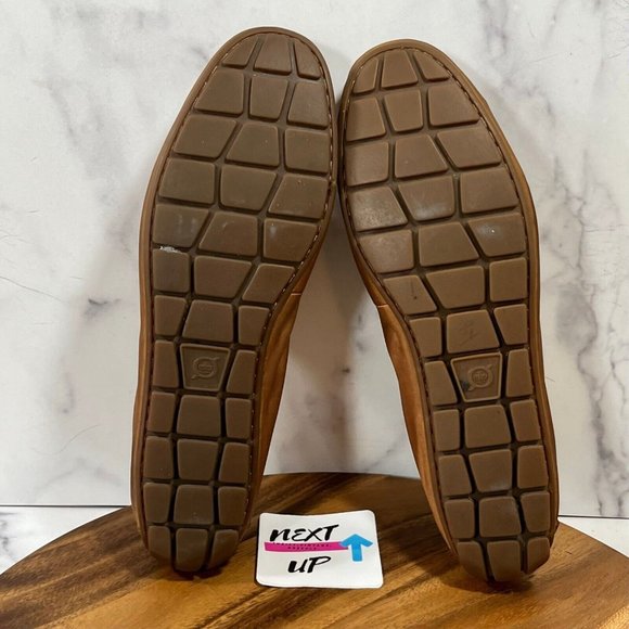 Born Mens Allan Brown Leather Opanka Hand Crafted Slip On Driving Loafer Sz 13 - Picture 7 of 11